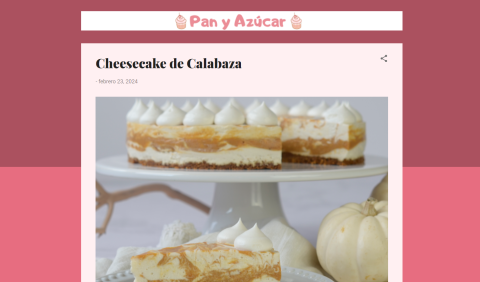 Otro ejemplo de Blog de otra de las alumnas del curso de Jefe de Cocina en el Hotel Escuela Convento Santo Domingo en Archido